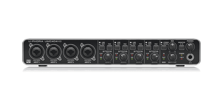 Behringer umc404hd u-phoria interface de audio midi