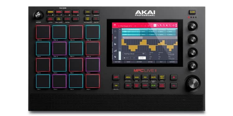 Akai mpc live ii controlador produción musical autonomo