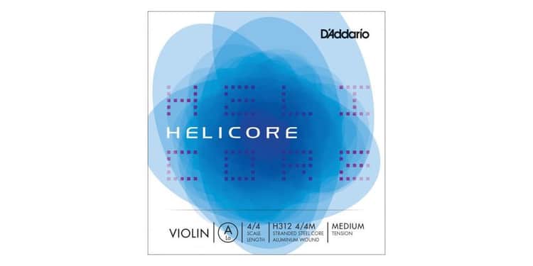 D´addario h312 cuerda helicore la (a) para violín 4/4, tensión media