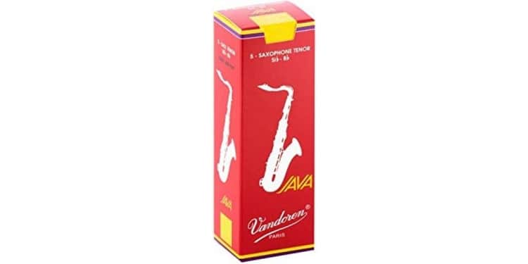 Vandoren caja 5 cañas saxo tenor vandoren java 3 caja roja