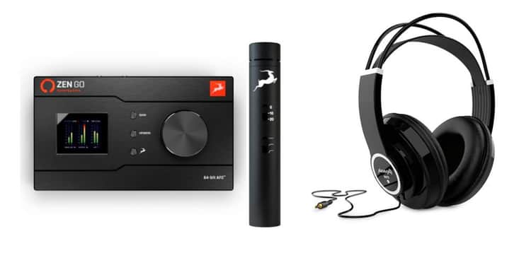 Antelope audio zen go synergy core usb + antelope audio edge note + audibax rh10 auriculares