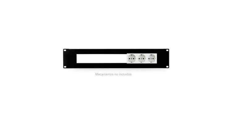 Fonestar frp-33m panel mecanizado de 2 u para rack 19