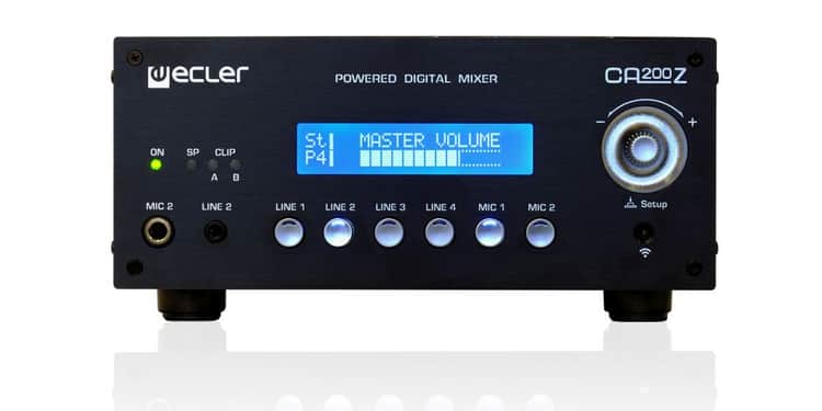 Ecler amplificador rs232 de 2 canales de 70w