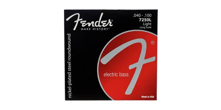 Fender 7250l juego de cuerdas para bajo eléctrico