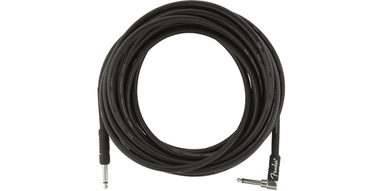 Fender profesional black 7,5m jack acodado a jack mono