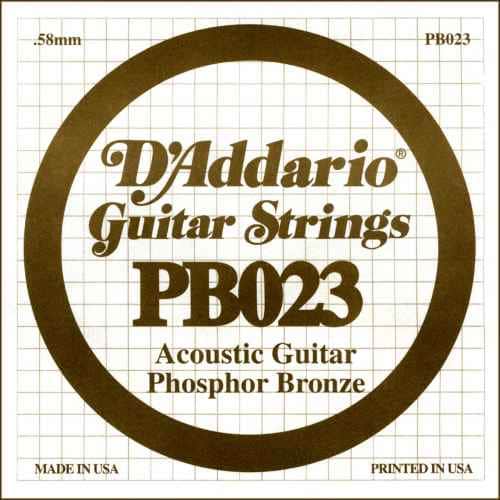 D´addario pb023 cuerda suelta para guitarra acústica