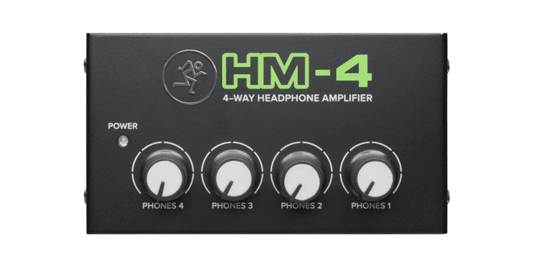 Mackie hm-4 amplificador de auriculares. 1 entrada y 4 salidas